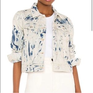 NWT Free People Tye Die Jones Denim Jacket